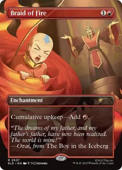 MTG Avatar Air Bender Braid of Fire Non Foil SLD 2307 Secret Lair - Image 1