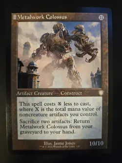 Metalwork Colossus NM RETRO FRAME Commander: The Brothers' War MTG FREE SHIPPING - Image 1