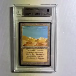 MTG Arabian Nights Desert Campfire Variant BGS 9 Mint (x2 Gem Mint subs) 1993 - Image 1