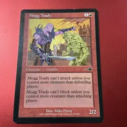 Magic the Gathering MTG Mogg Toady (95) Nemesis - Image 2
