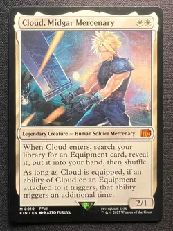 Cloud Midgar Mercenary #10 Magic MTG Final Fantasy *NON-FOIL* Mythic Rare - Image 1