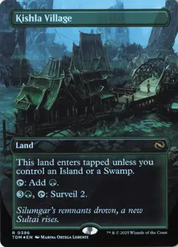 Kishla Village (Borderless) Tarkir: Dragonstorm Foil NM 396 - Image 1