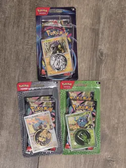 Pokemon TCG Mega Evolution Ascend Heroes 2 Pack Blister Larry/Erika/Raikou LOTx3 - Image 1