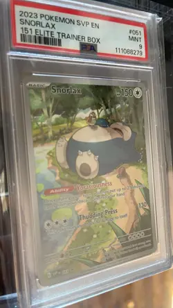 PSA 9 Snorlax 051 Scarlet & Violet: 151 (ETB) Black Star Promo Pokemon TCG MINT - Image 1
