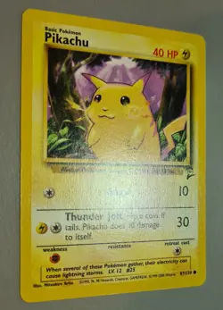 Pikachu # 87/130 Common Karte B Base Set 2 - 2000 Pokemon Englisch Mint Vintage - Image 2