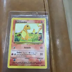 Charmander - 46/102 - Common - Shadowless Edition LP, English Pokemon Base Set - Image 1