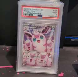 Pokemon Me02 Phantasmal Flames Wigglytuff 105/094 Illustration Rare Holo PSA 9 - Image 1