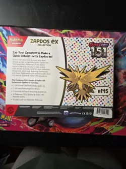 Pokemon TCG Scarlet & Violet 151 Zapdos EX Collection Box Sealed NEW - Image 2