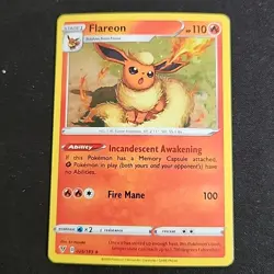 Pokemon TCG Flareon 26/185 Cosmos Holo Promo SWSH: Vivid Voltage NM - Free Ship - Image 1