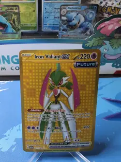 Iron Valiant ex 261/182 Pokemon TCG S&V Paradox Rift Gold Secret Rare NM - Image 1