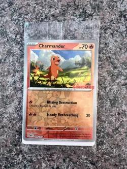 Pokemon Charmander Gamestop Stamped Reverse Holo Promo Sealed - Image 1