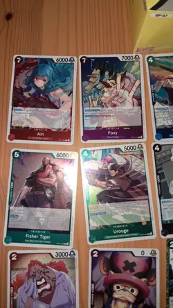 lotto carte one piece eng OP-07 Rare Holo Leader Pack Fresh - Image 2