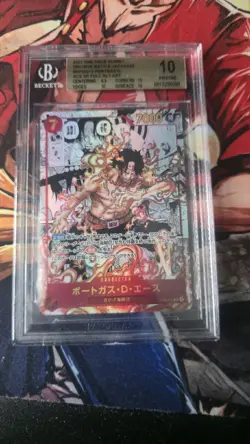 2022 One Piece Japanese Portgas.D.Ace Manga #OP02-013 BGS 10 - Image 1