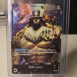 Bandai Rob Lucci Leader Foil One Piece CCG 500 Years in the Future OP07-079 5000 - Image 1
