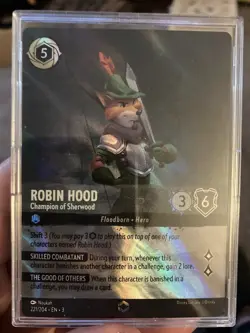 Disney Lorcana Robin Hood - Champion of Sherwood Foil Card 221/204 English - Image 1