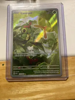 Pokemon TCG Caterpie 172/165 Scarlet & Violet 151 Holo Illustration Rare Card NM - Image 1