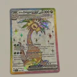 Alolan Exeggutor ex 225/191 Sv08: Surging Sparks Holo Full Art Pokemon Card - Image 1