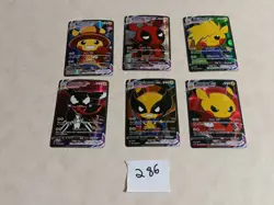 6Pikachu Pokemon Card Holo GX VSTAR VMAX GX EX Cosplay Art - READ DESCRIPTION - Image 1