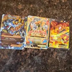 Pokemon TCG Lot Charizard EX M Charizard EX Foil 3 Cards English - Image 1