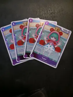 X4 One Piece Card Game TCG Sugar OP10-065 Rare M/NM Condition - Image 1