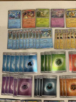 Pokemon Prismatic Evolution 156 card lot- Stamped, promos, EX, trainers, + more! - Image 2