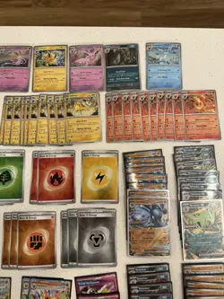 Pokemon Prismatic Evolution 156 card lot- Stamped, promos, EX, trainers, + more! - Image 3