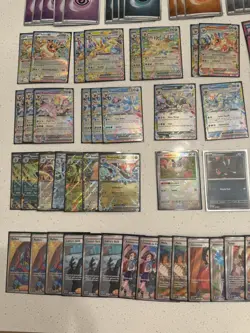 Pokemon Prismatic Evolution 156 card lot- Stamped, promos, EX, trainers, + more! - Image 4