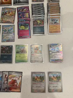 Pokemon Prismatic Evolution 156 card lot- Stamped, promos, EX, trainers, + more! - Image 5