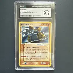 Pokemon Groudon Gold Star EX Delta Ultra Rare Holo Card #111 PSA - Image 1