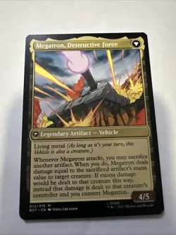 Megatron, Tyrant #12 (NM) Transformers BOT Magic MTG - Image 2