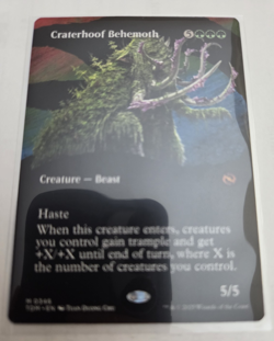 MTG, Craterhoof Behemoth (Borderless) Tarkir: Dragonstorm Regular NM - Image 1