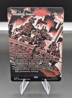 Magic The Gathering TMNT DOUBLING SEASON Borderless - Image 1