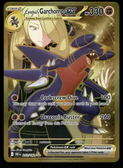 Pokemon Cards Cynthia's Garchomp ex 241/182 Destined Rivals Hyper Rare - Image 1