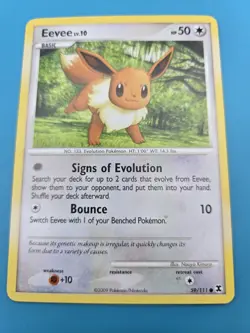 Eevee 59/111 Rising Rivals Common Normal Pokemon TCG VG - Image 1