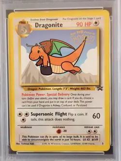 Pokemon Dragonite WB Movie Black Star Promo #5 PSA 6 - Image 2