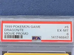 Pokemon Dragonite WB Movie Black Star Promo #5 PSA 6 - Image 3