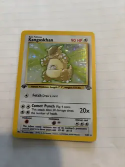 Pokemon Kangaskhan 1st Edition Jungle Holo Rare 5/64 90 HP Wizards of the Coast - Image 3
