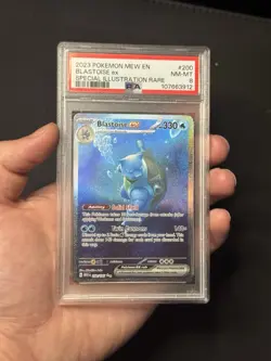 Pokemon TCG Blastoise EX Scarlet & Violet 151 PSA 8 - Image 1