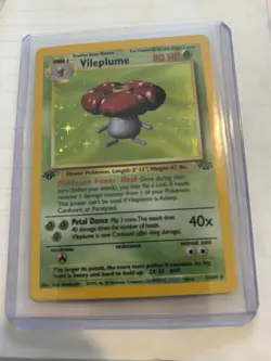 Pokemon Vileplume 1st Edition Jungle Holo Rare 15/64 80 HP Wizards of the Coast - Image 1