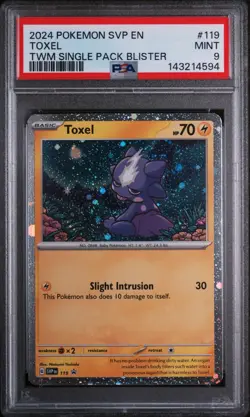 2024 POKEMON SVP EN-SV BLACK STAR PROMO #119 TOXEL PSA 9 (FREE SHIPPING!) - Image 1