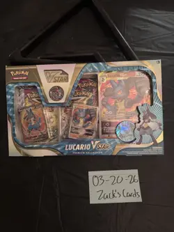 Pokemon TCG Lucario VSTAR Premium Collection Box Lucario English - Image 1