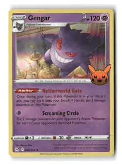 Gengar 066/196 Holo Rare Lost Origin Trick or Trade Pokemon Near Mint - Image 1