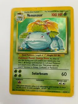 1999 Pokemon Base Set Venusaur 15/102 Holo WOTC Vintage - Image 1