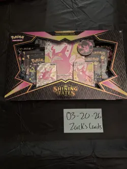 Pokemon TCG Shining Fates Crobat VMAX Premium Collection Box Promo English 6+ - Image 1