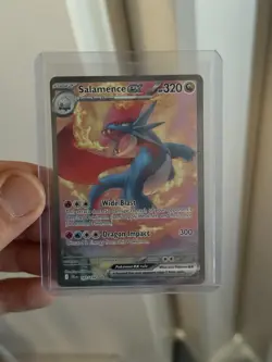 POKEMON TCG JOURNEY TOGETHER 187/159 SALAMENCE EX FULL ART HOLO - Image 1