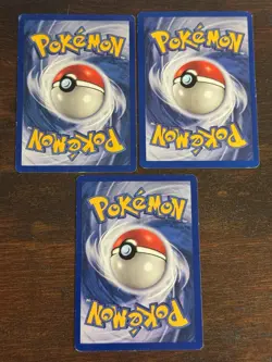 Pokemon TCG Base Set 1999 Shadowless Starters Bulbasaur Charmander Squirtle LP 1 - Image 5