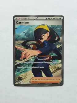 Pokemon Carmine 204/167 Sv06: Twilight Masquerade Trainer Full Art Ultra Rare - Image 2