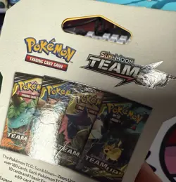 Pokemon Sun & Moon Team Up Sleeved Booster Pack. SLEEVE ONLY/opened - Image 3