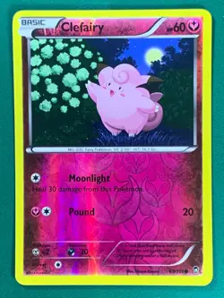 Clefairy 69/111 Common XY Furious Fists Reverse Holo Pokemon - Image 1