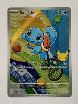 Pokemon TCG First Partner Illustration Squirtle Promo Full Art Holo 039 NM - Image 1
